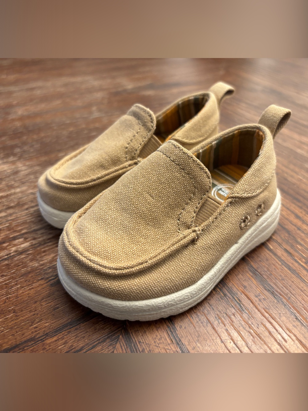 Toddler Wonder Nation Tan Slip-Ons